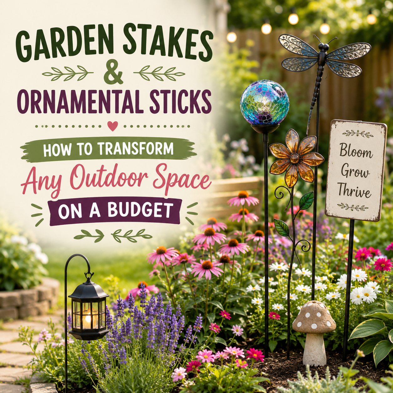 Garden Stakes & Ornamental Sticks: How to Transform Any Outdoor Space on a Budget