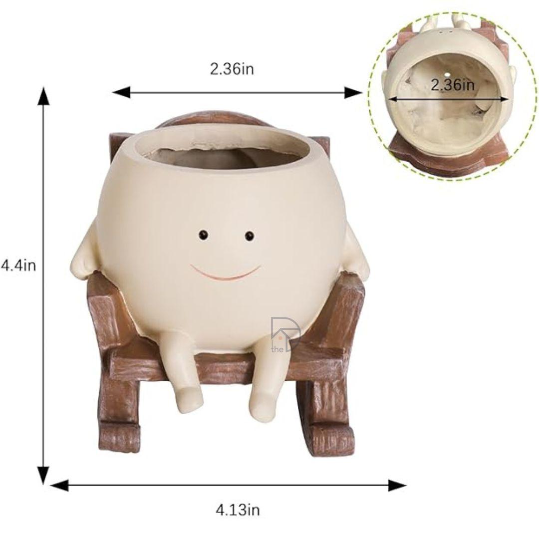 Smiley Face Planter - The Decorshed