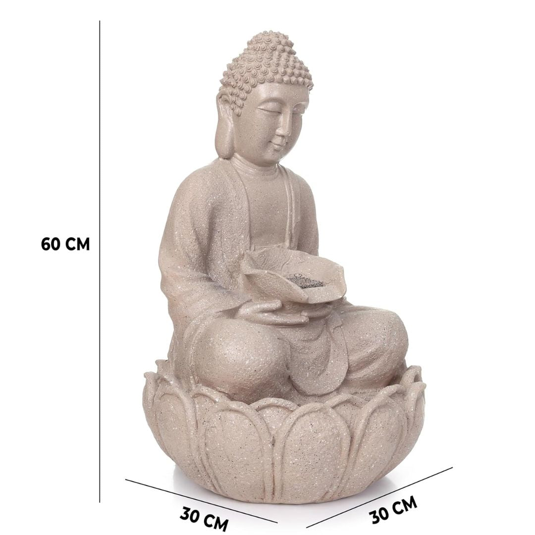 Buddha Water Fountain for Terrace Garden, Outdoor Decor