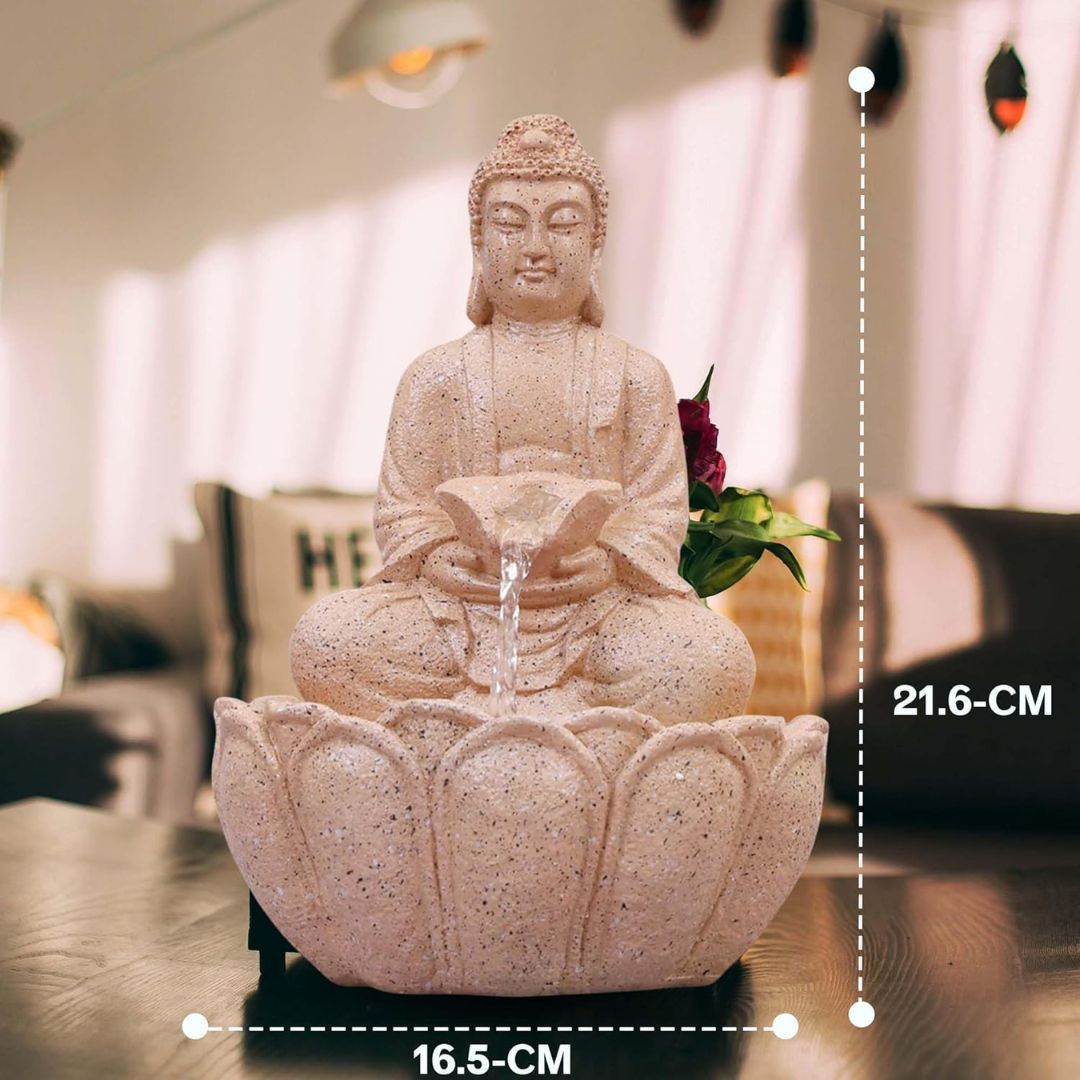 Buddha Water Fountain for Terrace Garden, Outdoor Decor