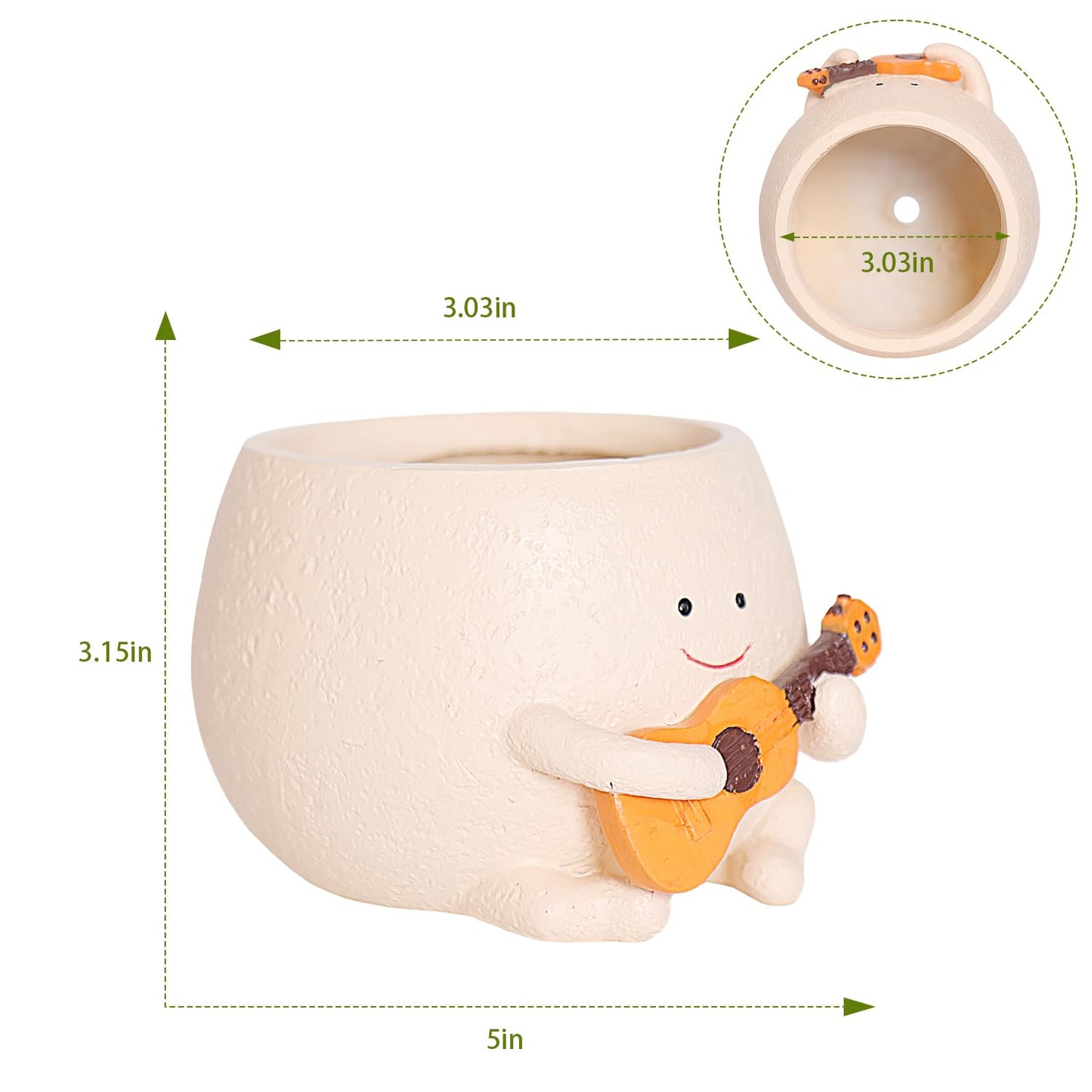 Funny Smiley Head for Gift Tabletop and Home Decoration
