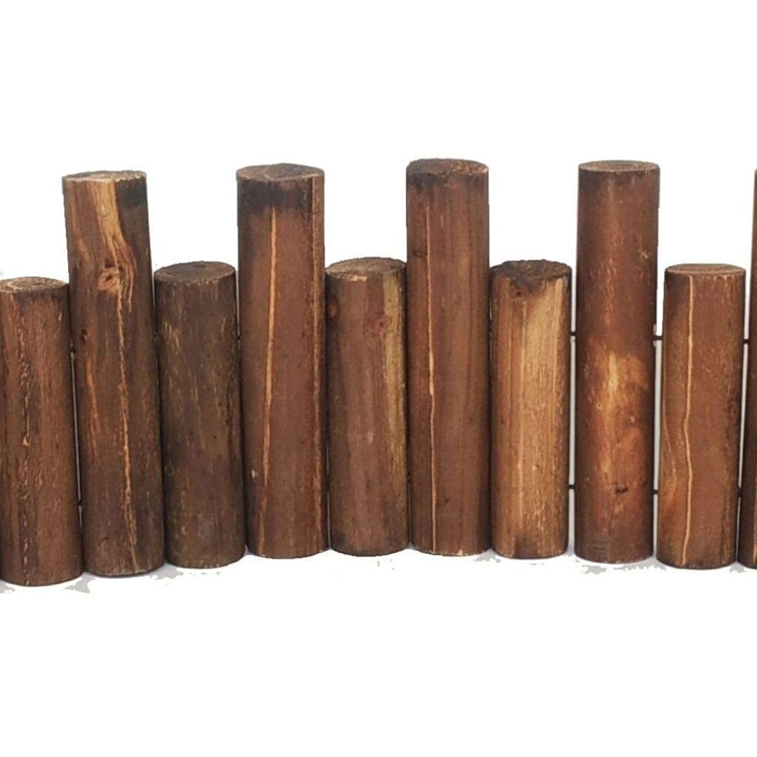 Small Self-Standing Wooden Fence – Garden Border for Home, Balcony & Outdoor Decor