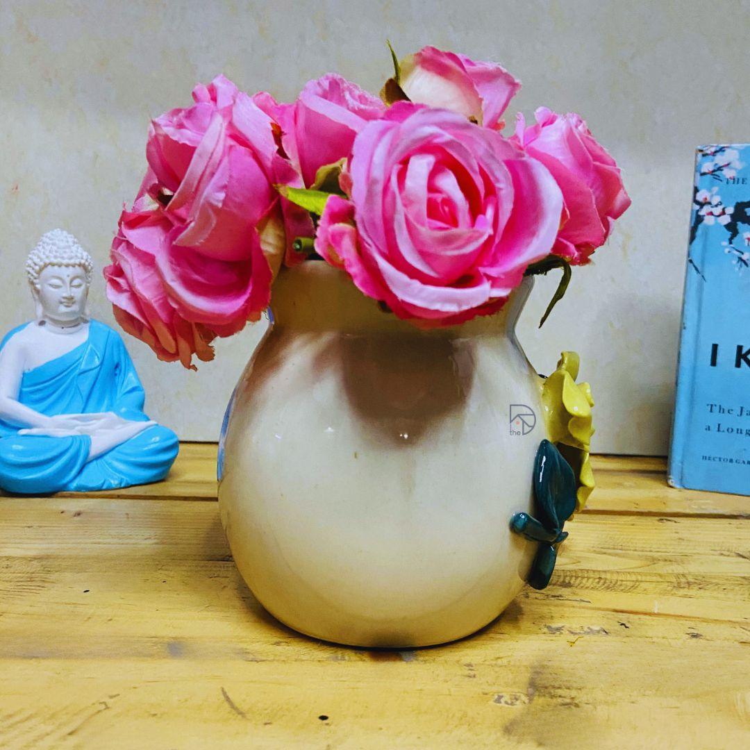 FLower Ceramic Pot - The Decorshed