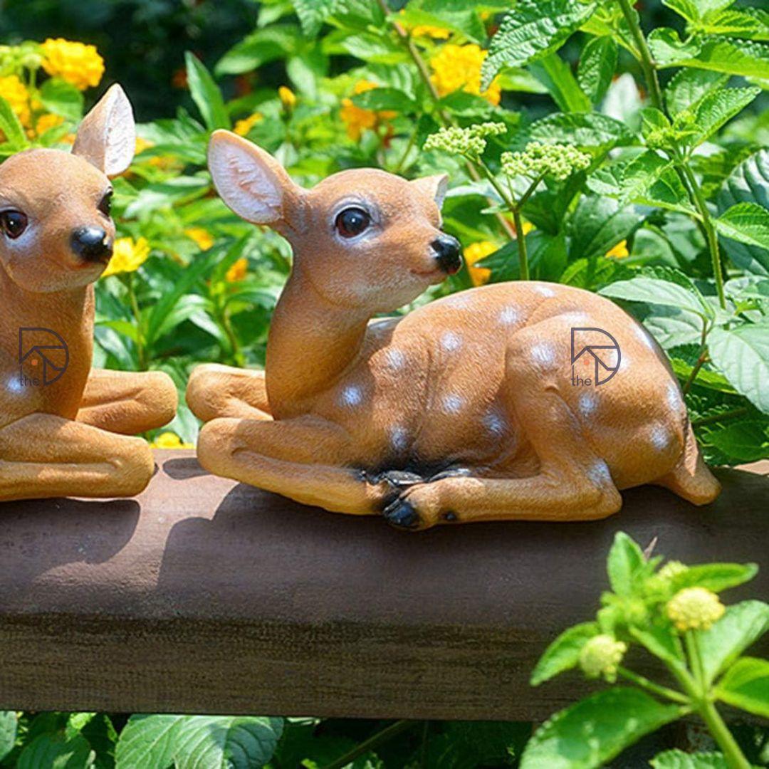 Baby Deer Garden Statue Set - The Decorshed