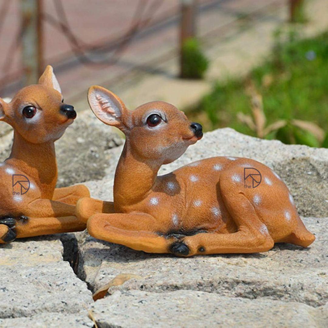 Baby Deer Garden Statue Set - The Decorshed