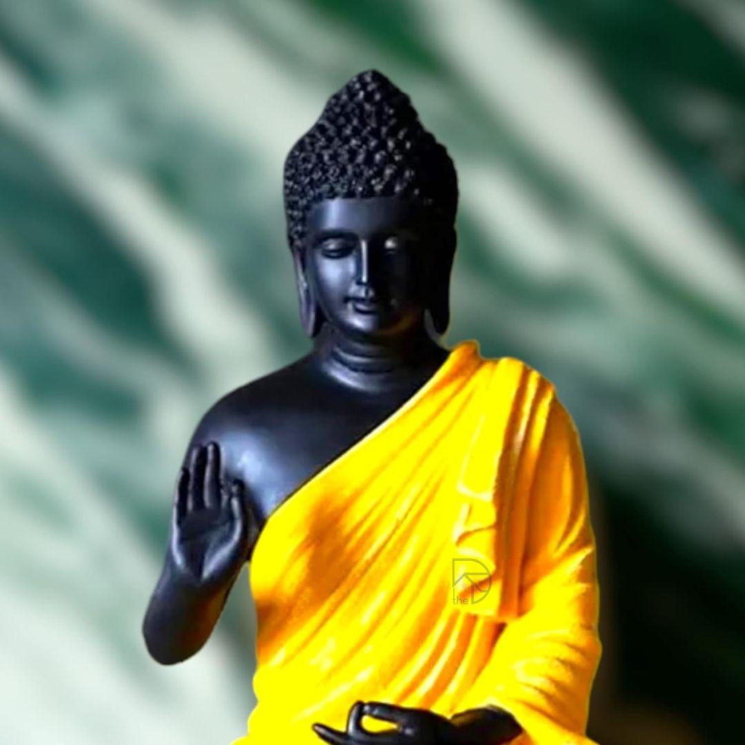 Yellow Tranquility Buddha (15 INCH) - The Decorshed