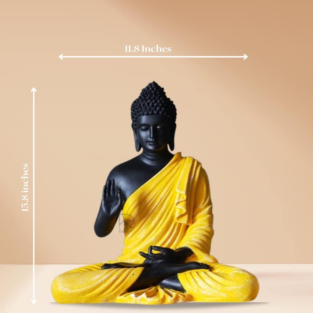 Yellow Tranquility Buddha (15 INCH) - The Decorshed