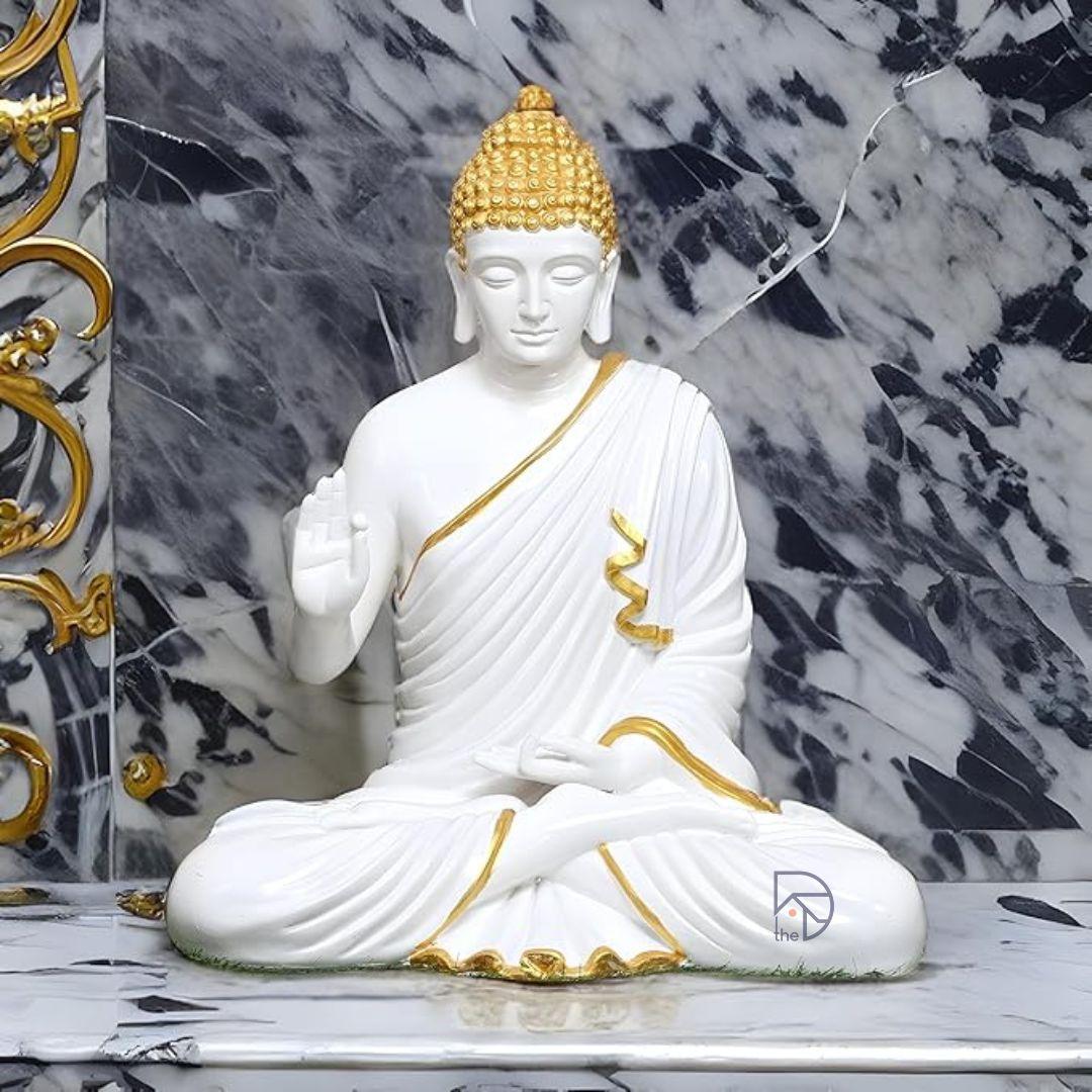 Golden Tranquility Buddha Statue - The Decorshed