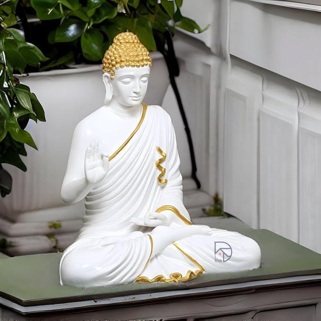Golden Tranquility Buddha Statue - The Decorshed