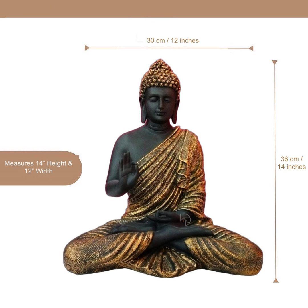 Golden Tranquility Buddha (15 inch) - The Decorshed