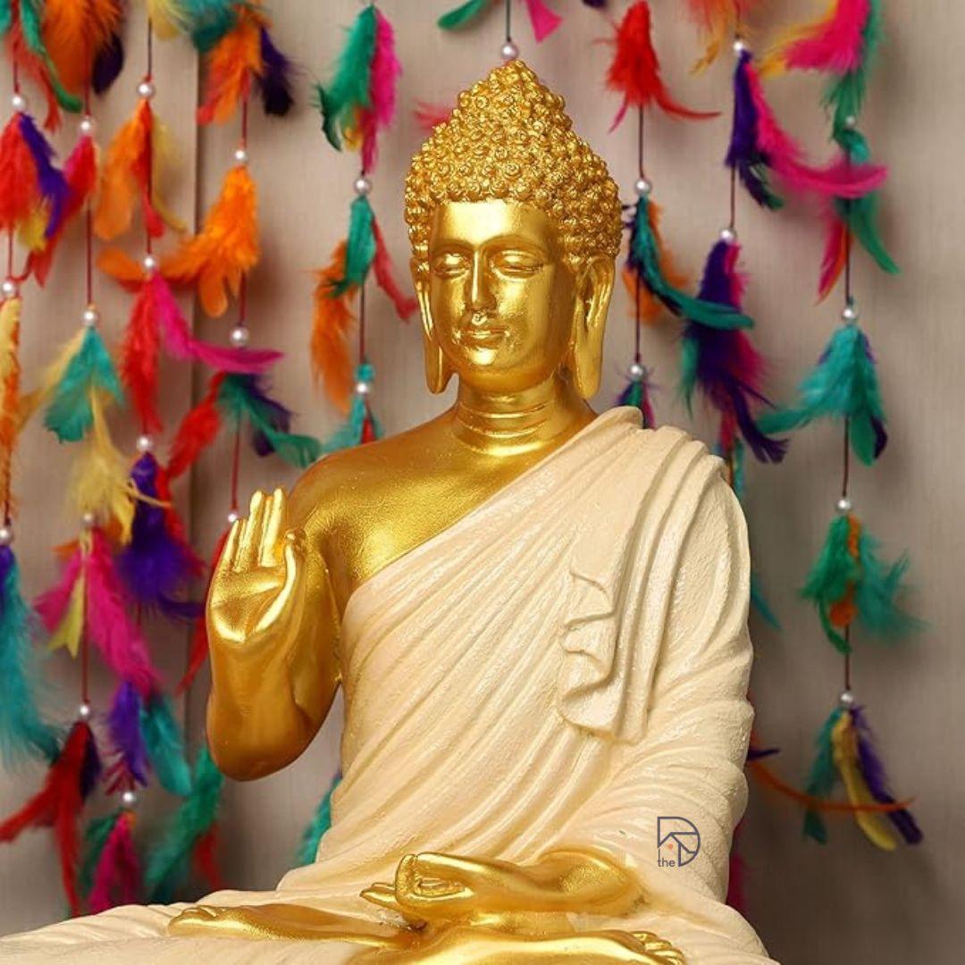 Golden Buddha Statue - The Decorshed