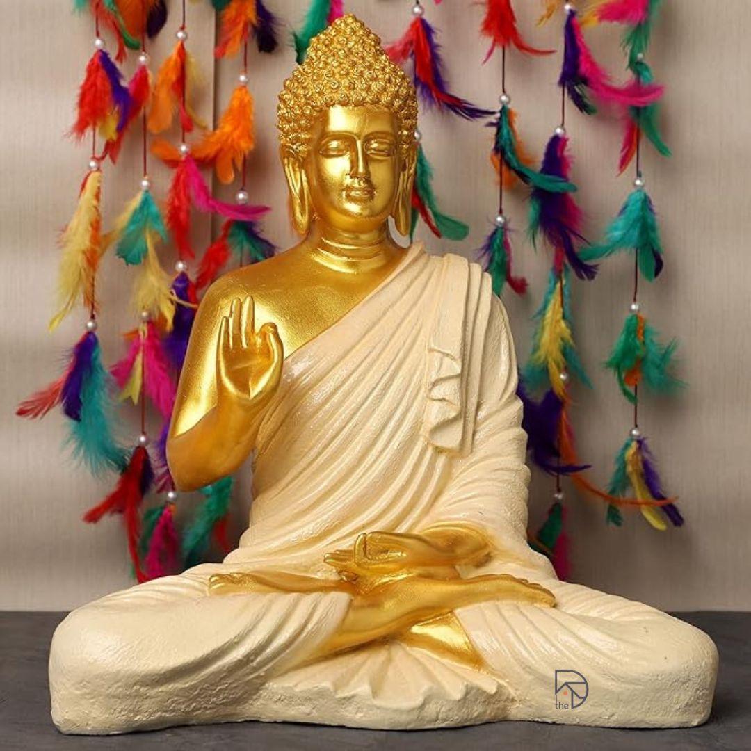 Golden Buddha Statue - The Decorshed