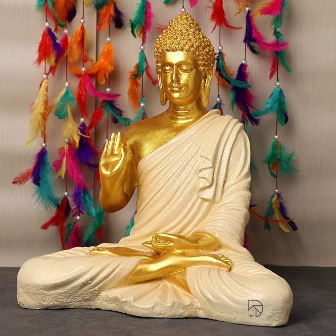 Golden Buddha Statue - The Decorshed