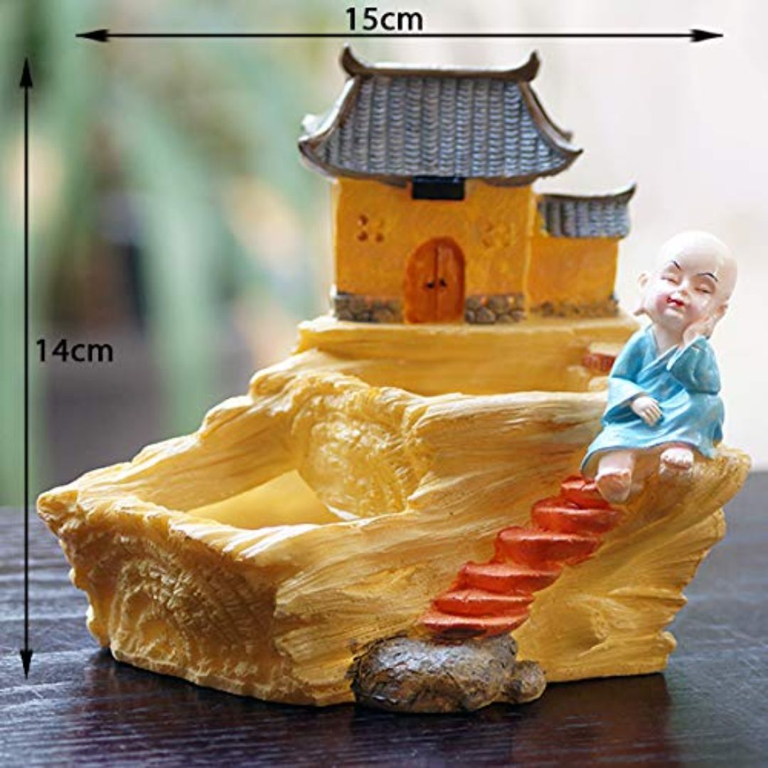Monk Under Temple Planter