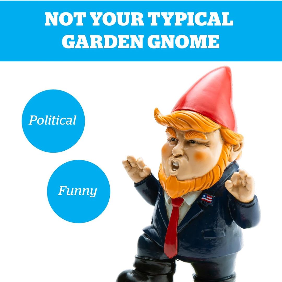 Donald Trump Garden Gnome Resin Figurine Outdoor Decor