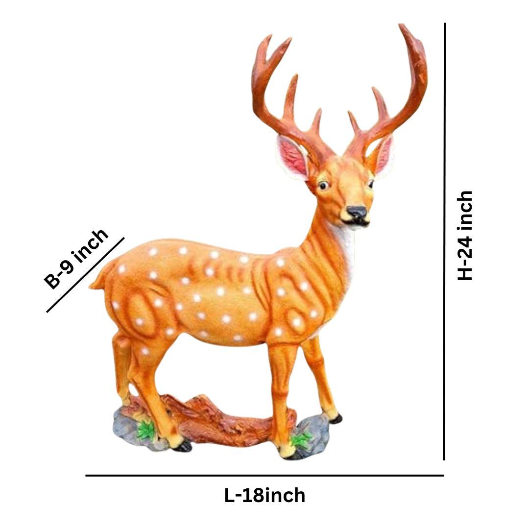 Big Deer with Horn For Garden Decor - The Decorshed