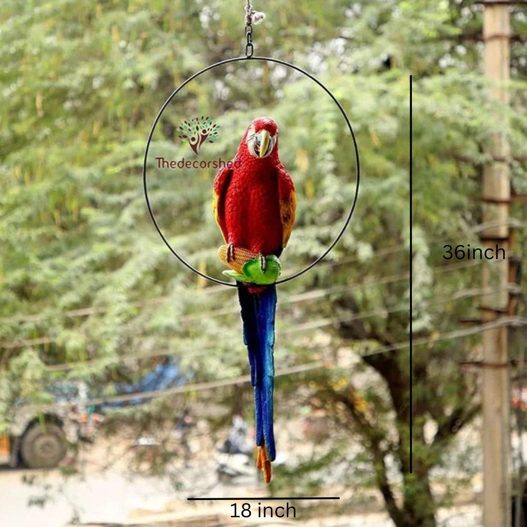 Big Ring Parrot For Garden Decor - The Decorshed