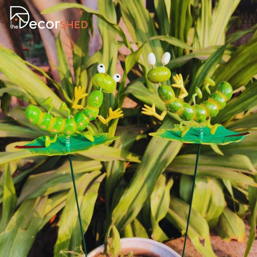 Caterpillar Garden Stakes ( pack of 2) - The Decorshed