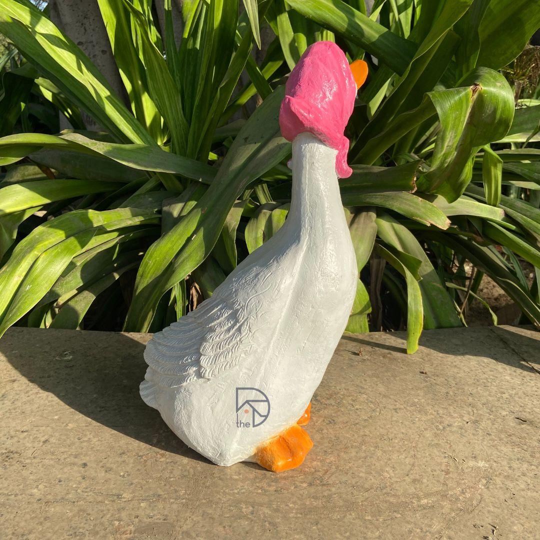 Duck with Scarf for Garden Decor - The Decorshed