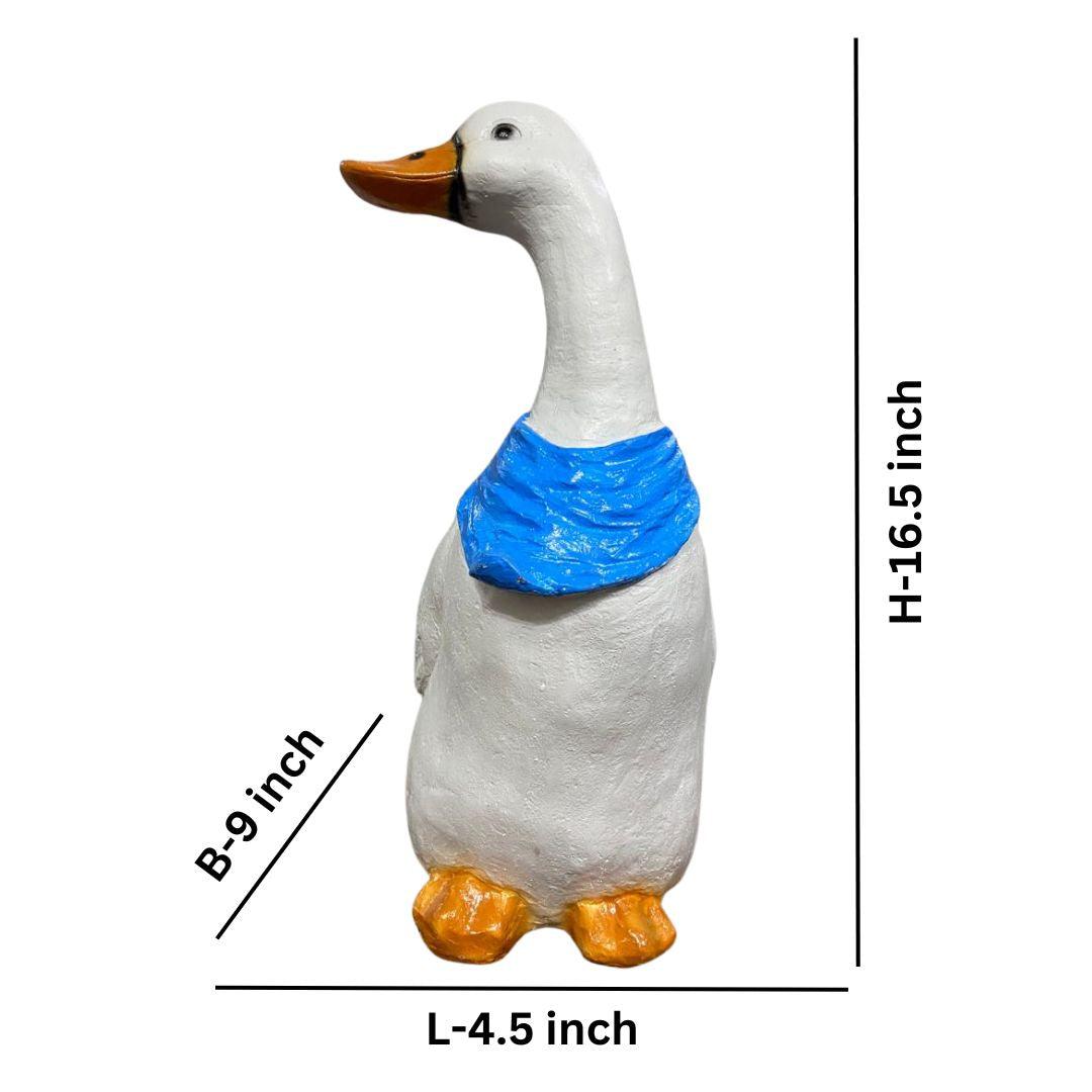 Duck with Scarf for Garden Decor - The Decorshed