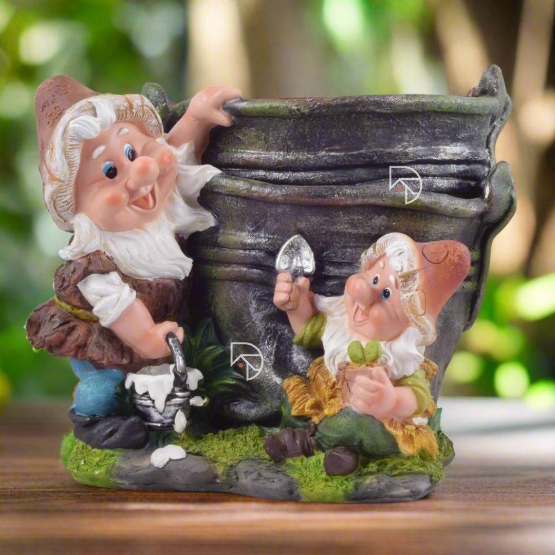 Garden Gnome Duo Planter - The Decorshed