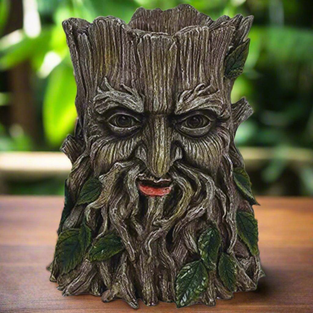green man planter pot Green Man Decor Planter Tree