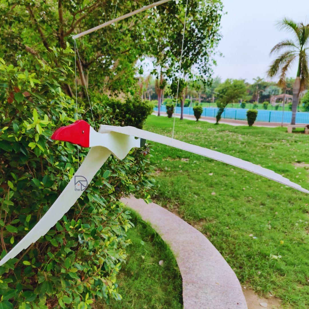 Hanging Wooden Bird for Garden decor - The Decorshed