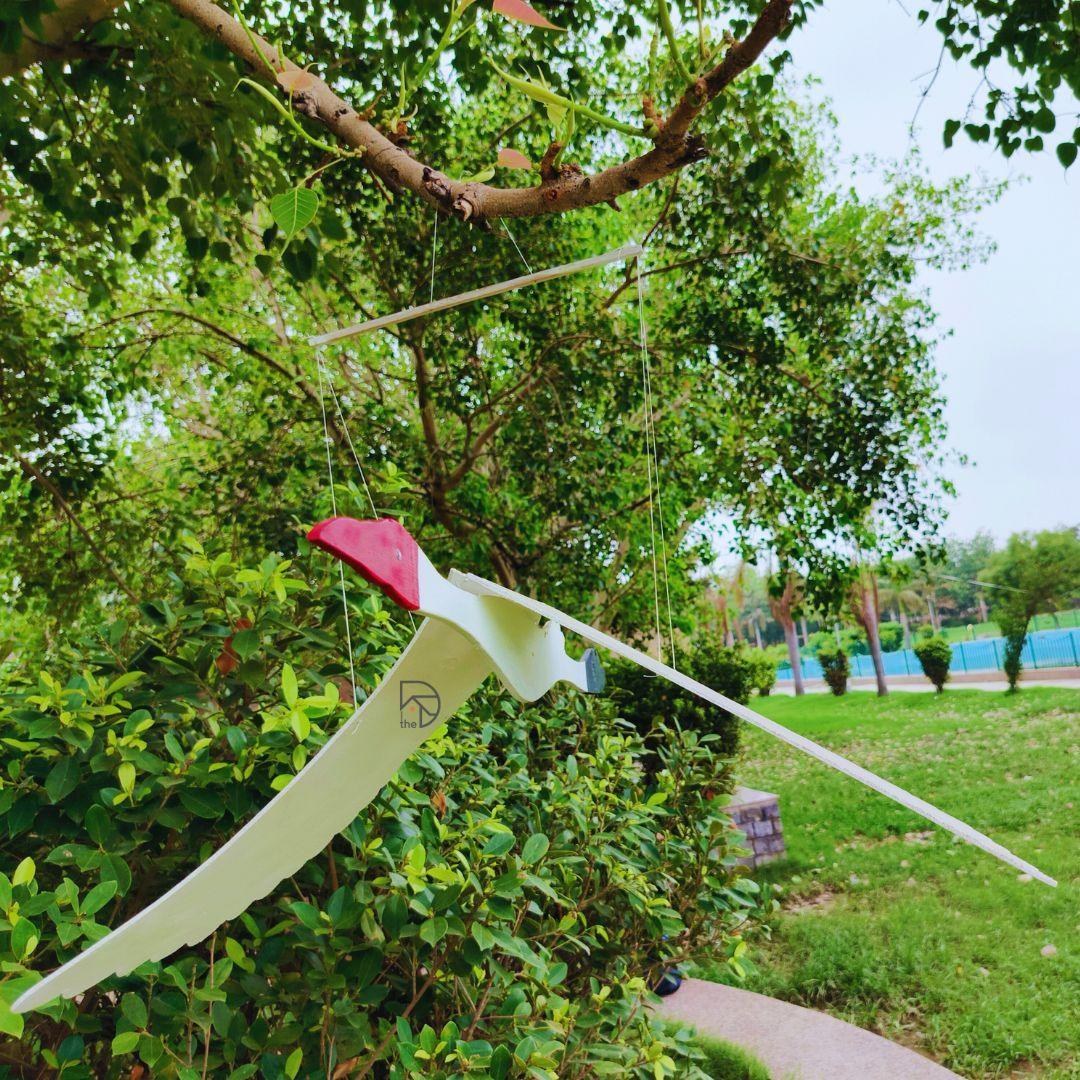 Hanging Wooden Bird for Garden decor - The Decorshed