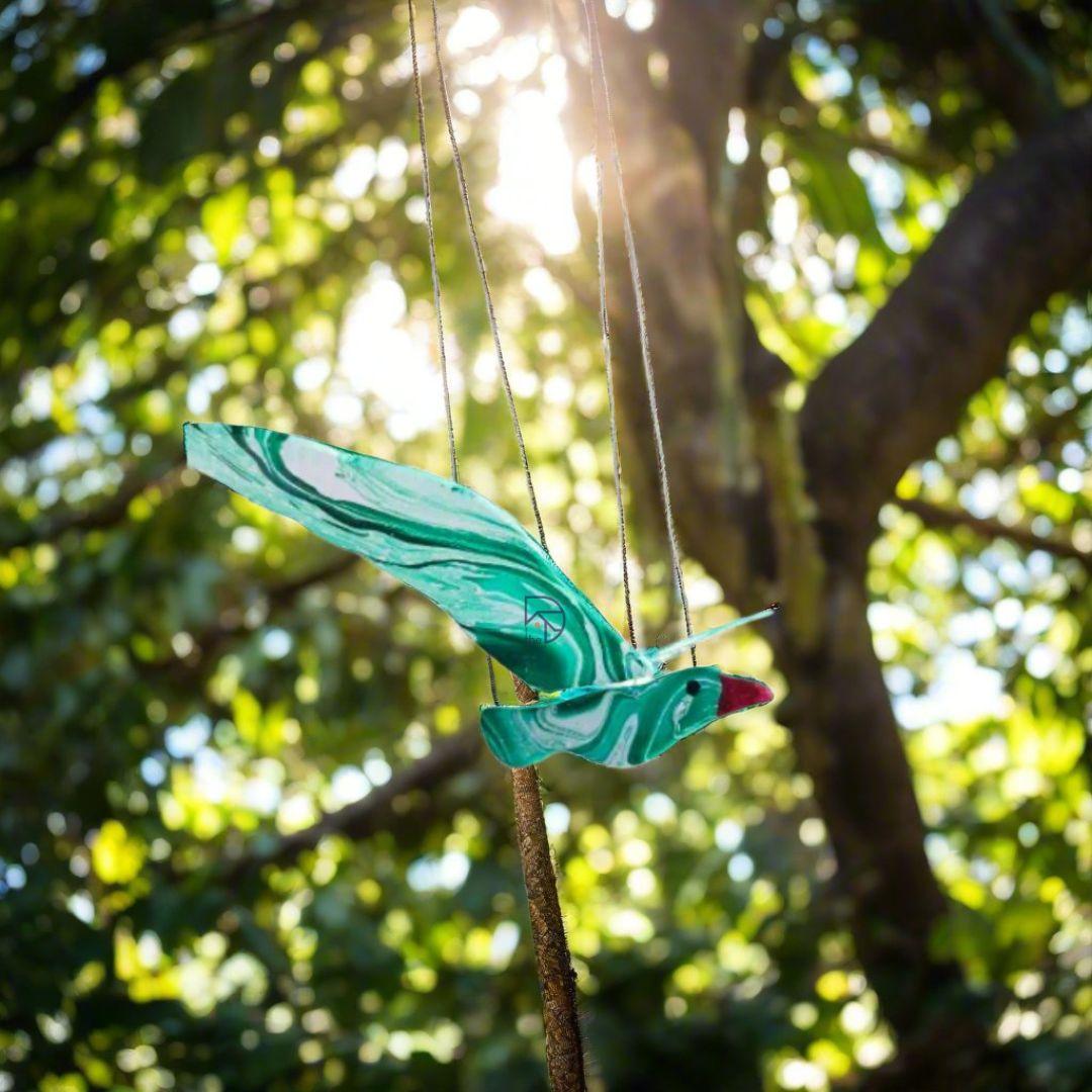 Hanging Wooden Bird for Garden decor - The Decorshed