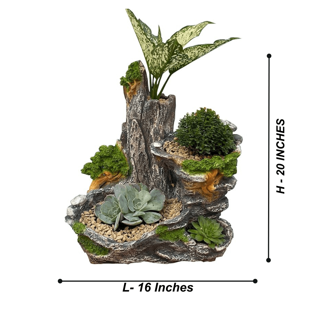 Mountain Succulent Design Flower Pot - The Decorshed