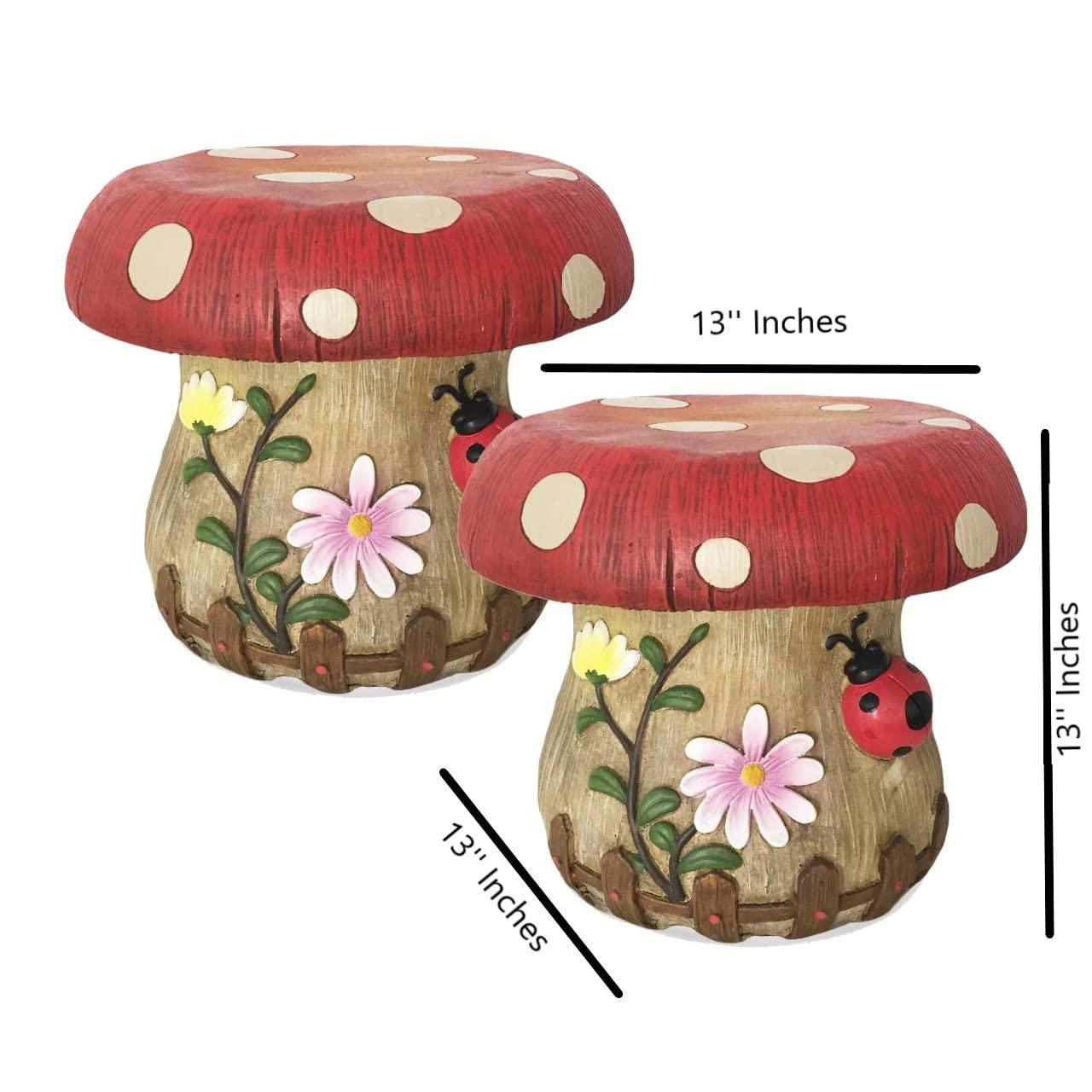 Mushroom Stool for Garden & Home Decor - The Decorshed