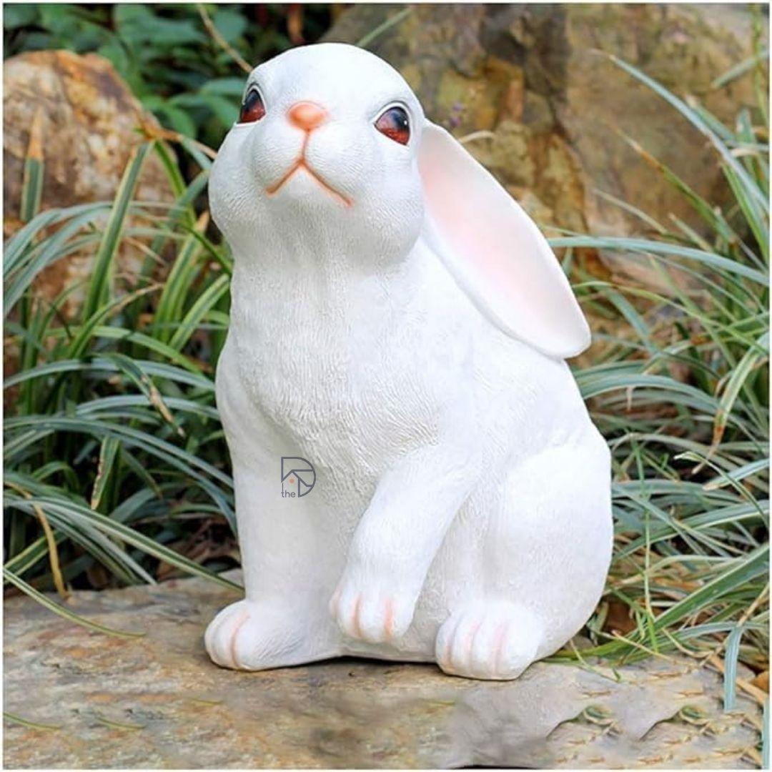 Realistic Rabbit Figurines For Garden Decor - The Decorshed