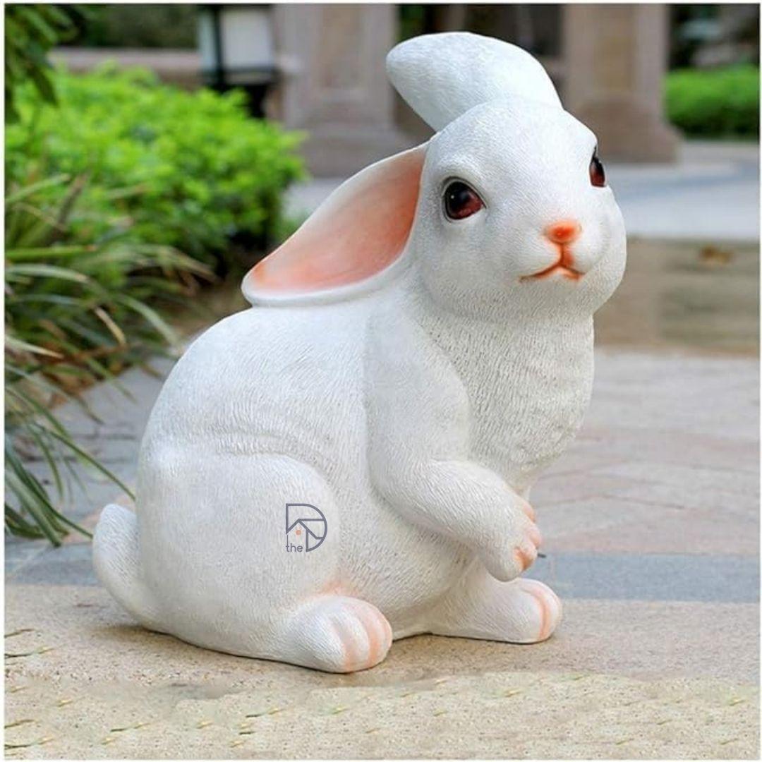 Realistic Rabbit Figurines For Garden Decor - The Decorshed