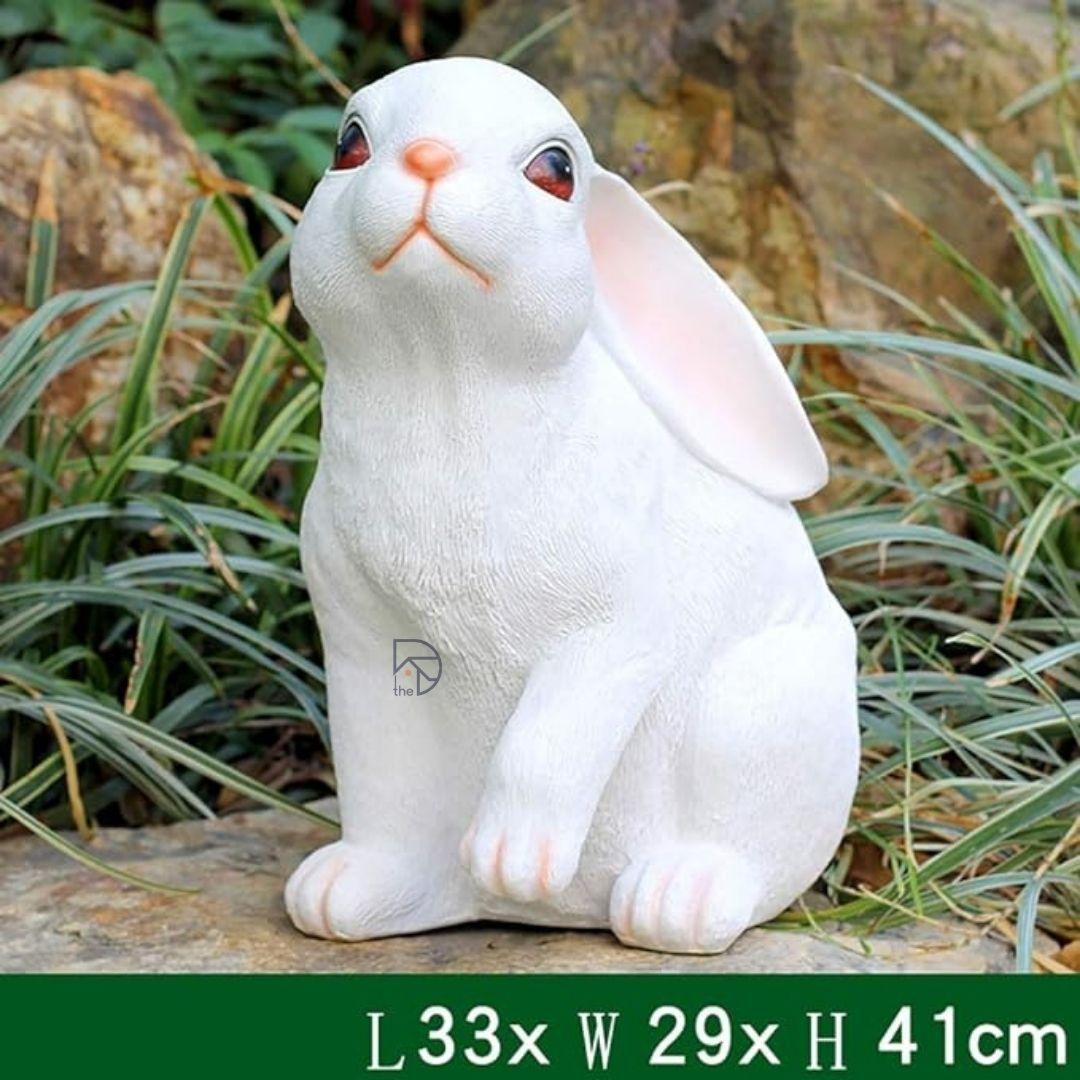 Realistic Rabbit Figurines For Garden Decor - The Decorshed