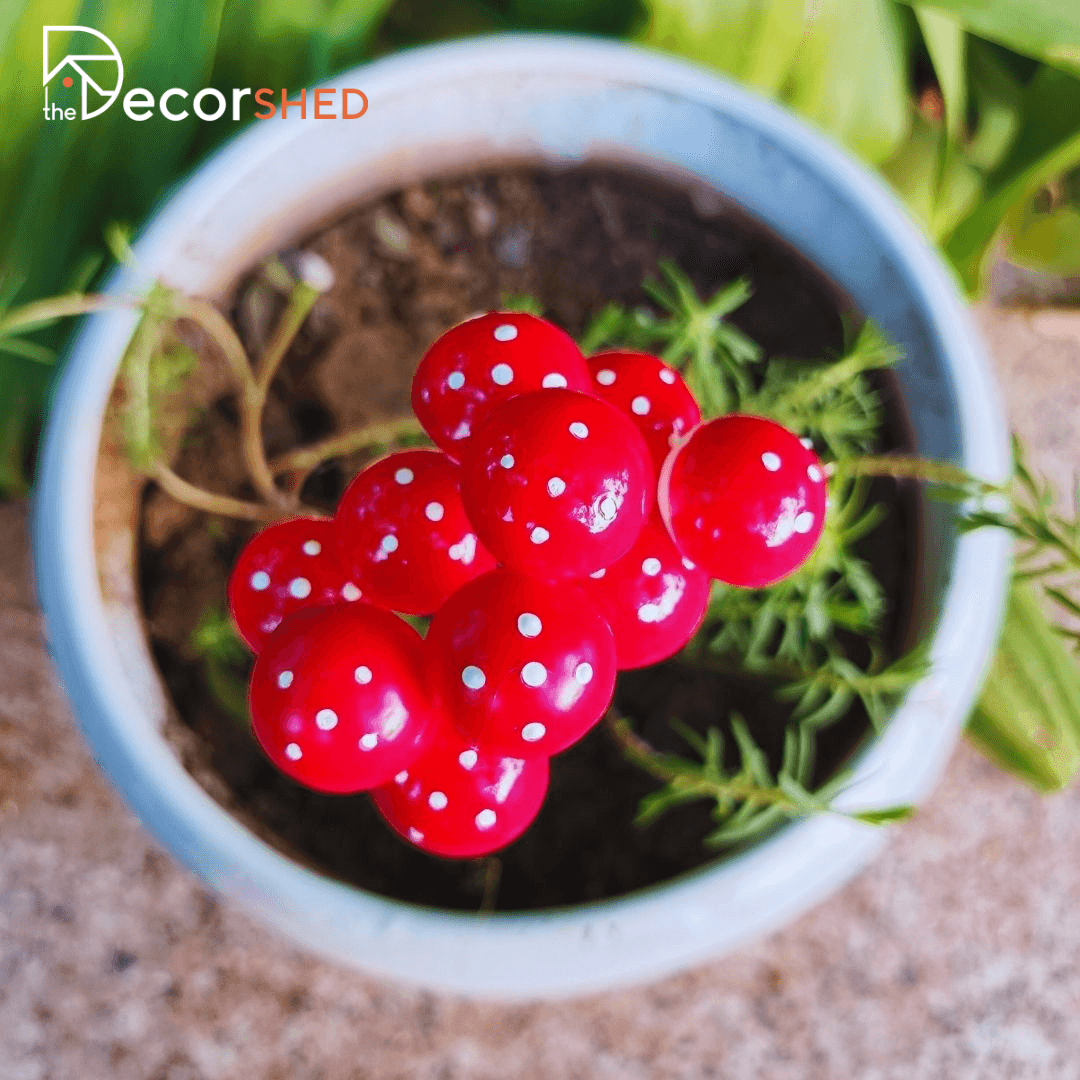 Small Mushroom Garden Stakes - The Decorshed