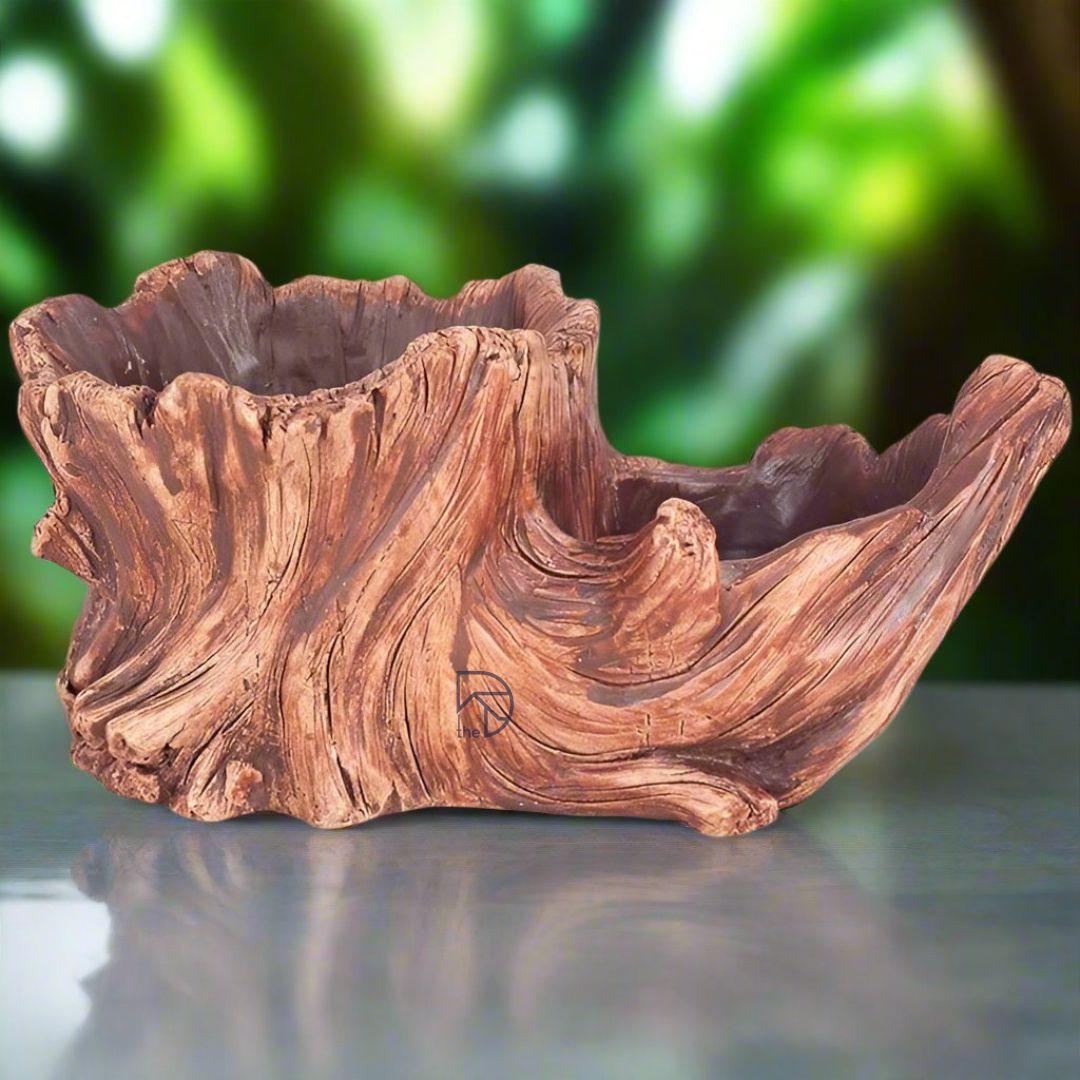 Stump Handmade Resin Succulent Planter - The Decorshed