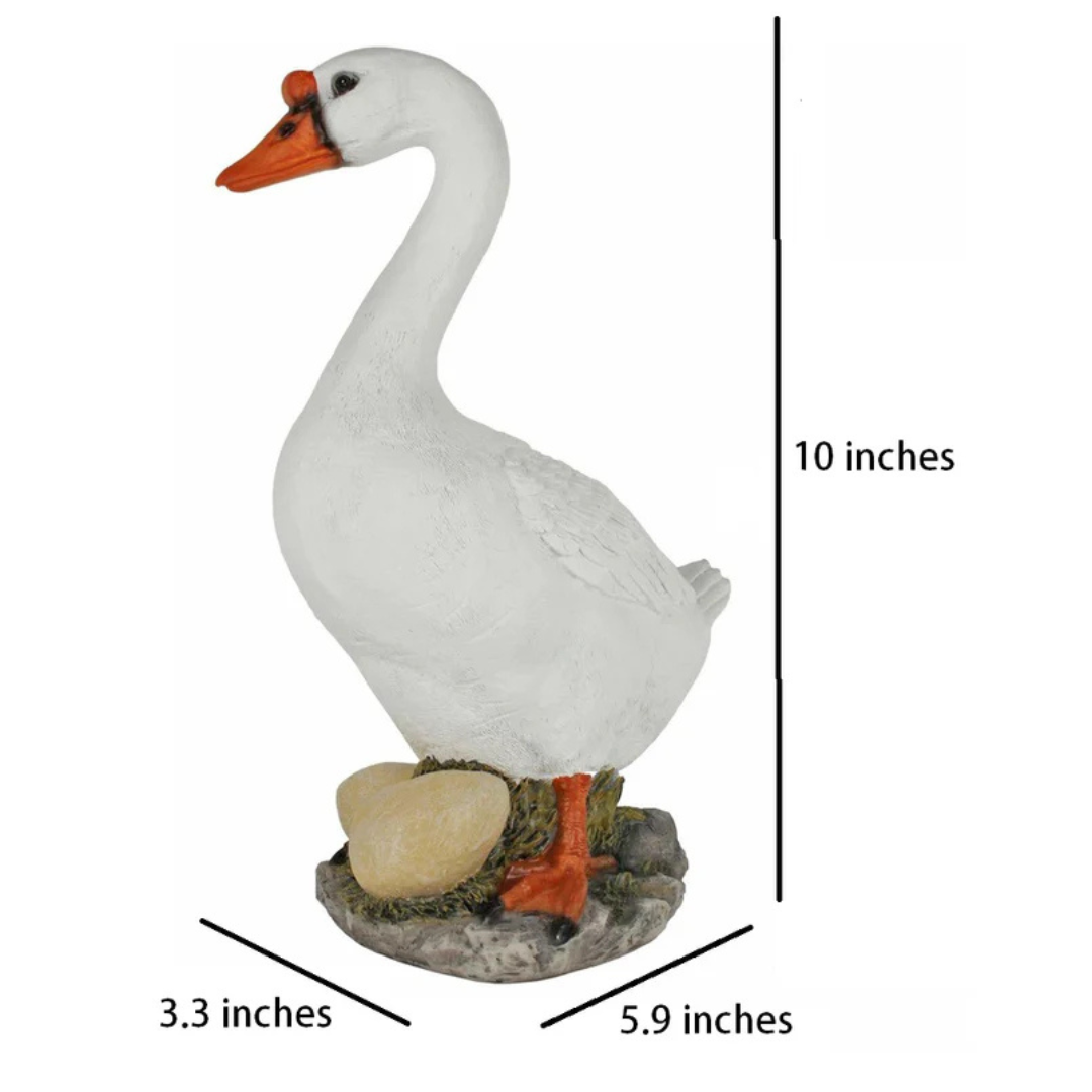 Duck with Egg - Cute Resin Duck Statue