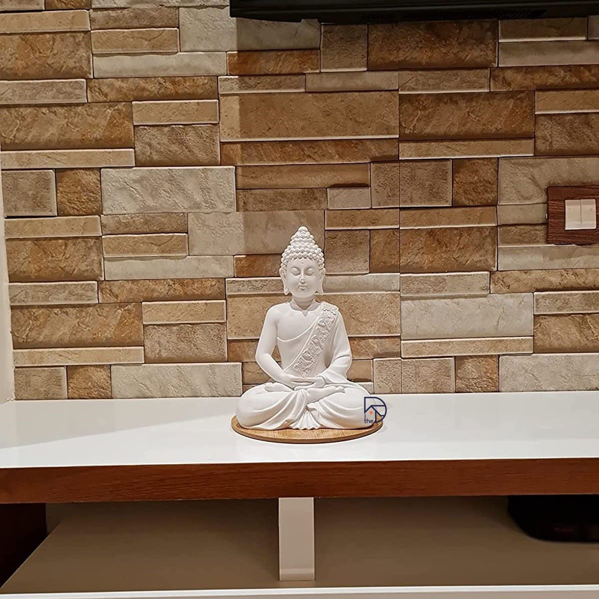 White Buddha Statue 10" - The Decorshed