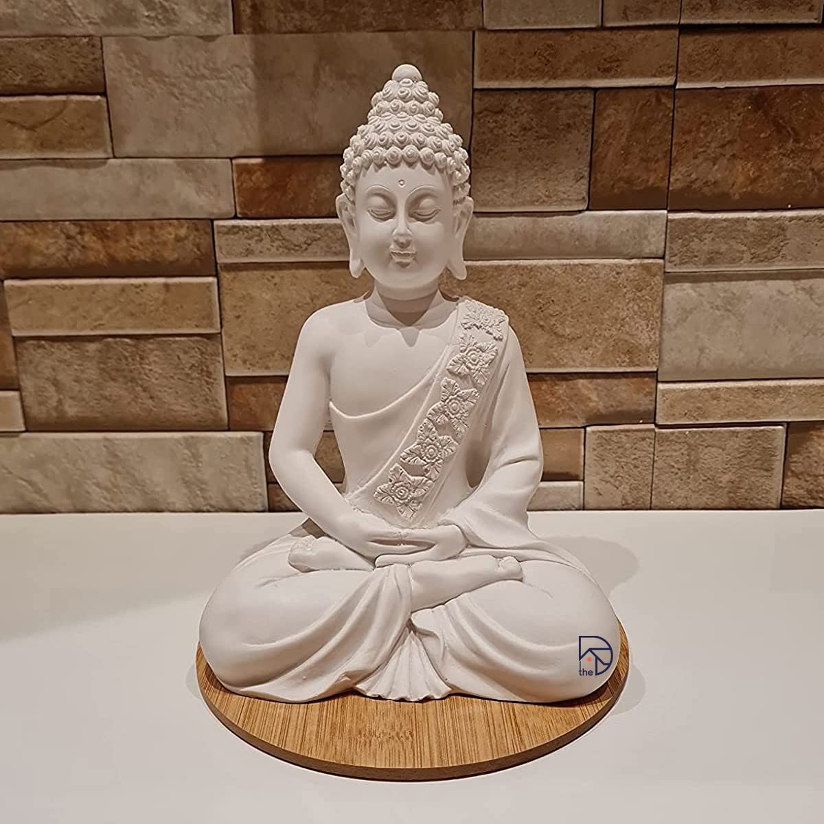 White Buddha Statue 10" - The Decorshed