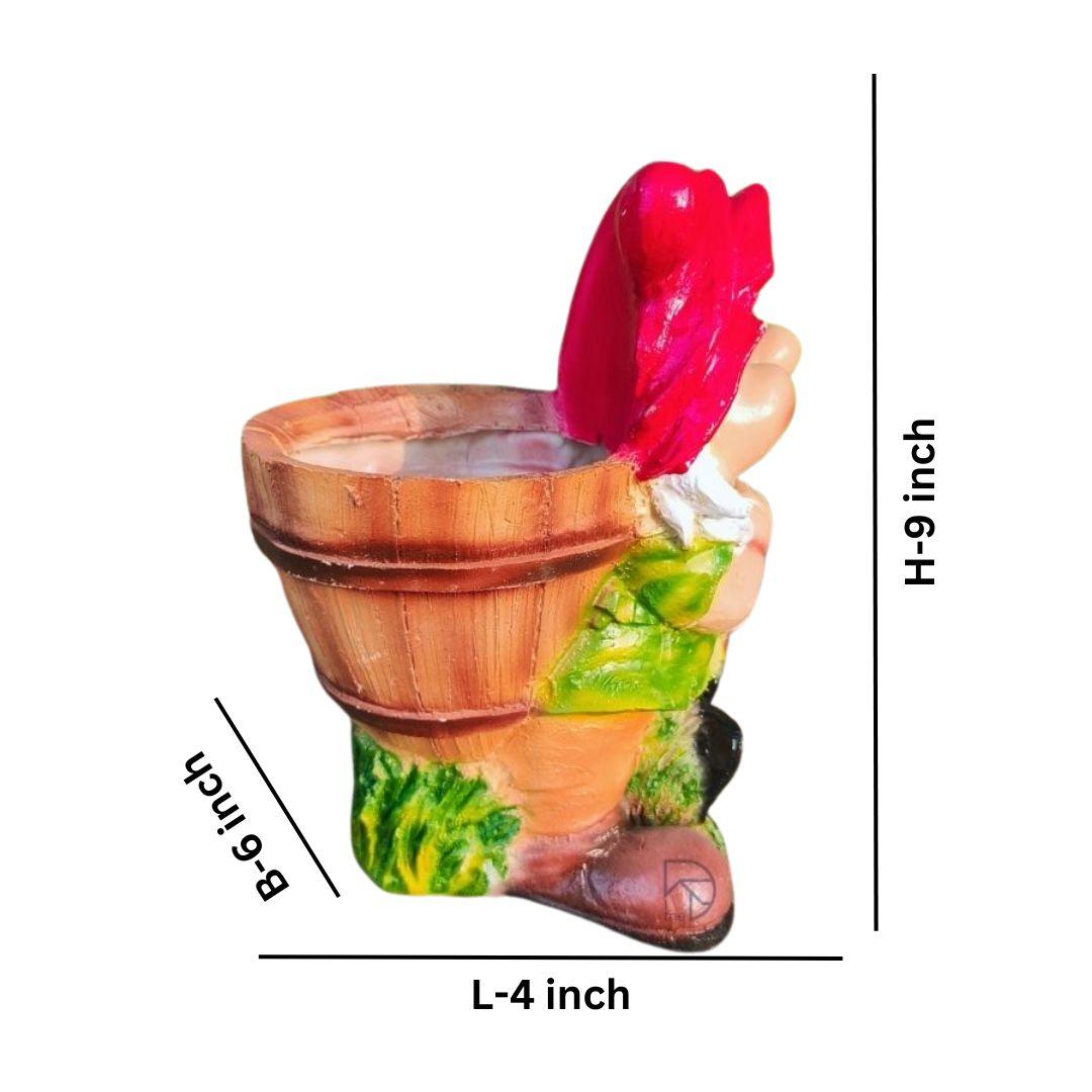 Gnome Back pot for Garden Decor - The Decorshed