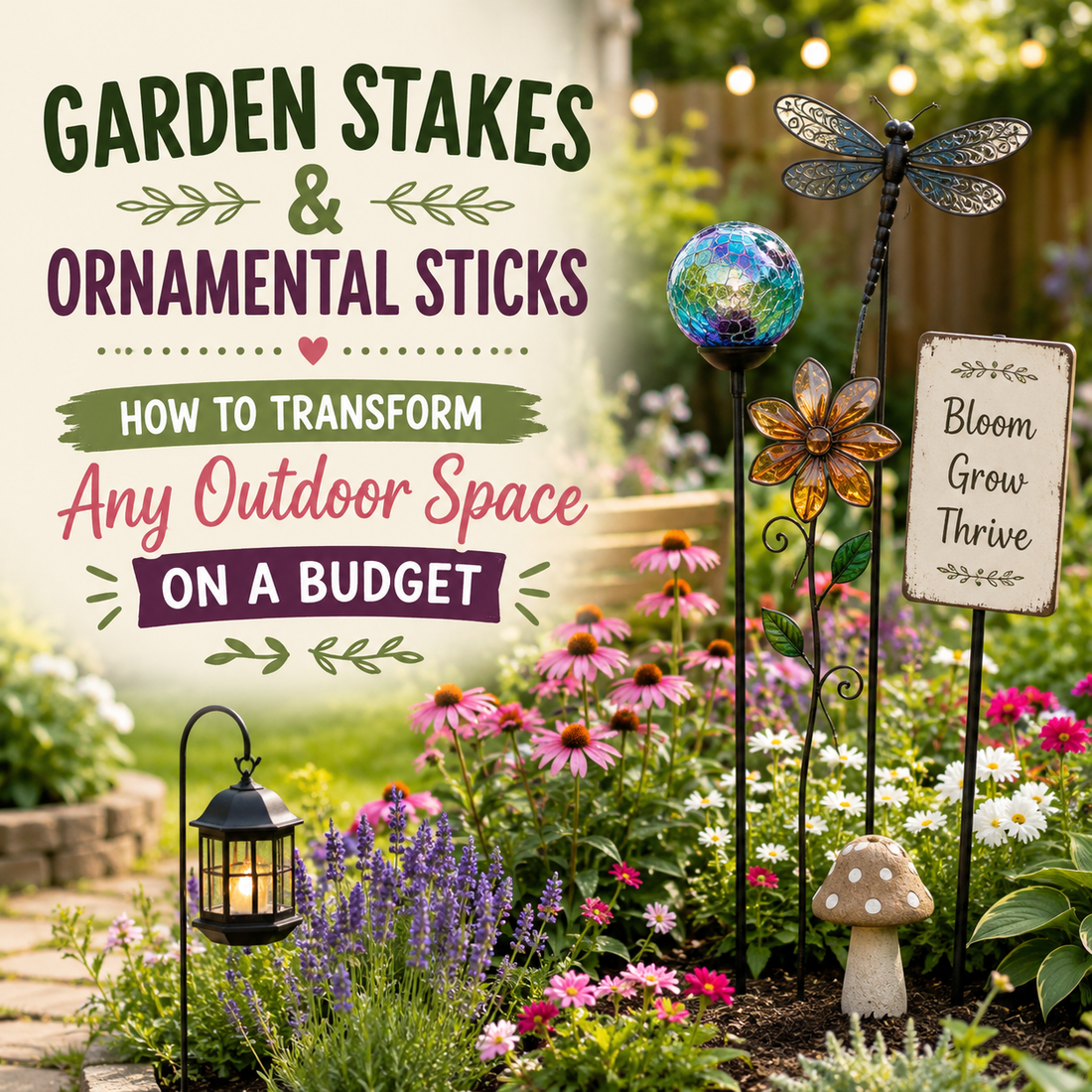 Garden Stakes & Ornamental Sticks: How to Transform Any Outdoor Space on a Budget
