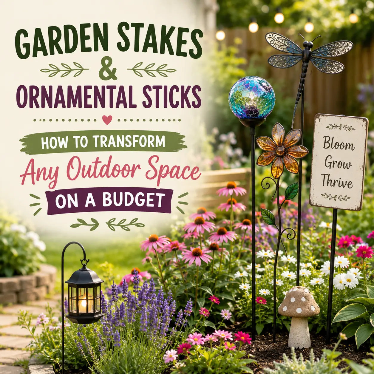 Garden Stakes & Ornamental Sticks: How to Transform Any Outdoor Space on a Budget