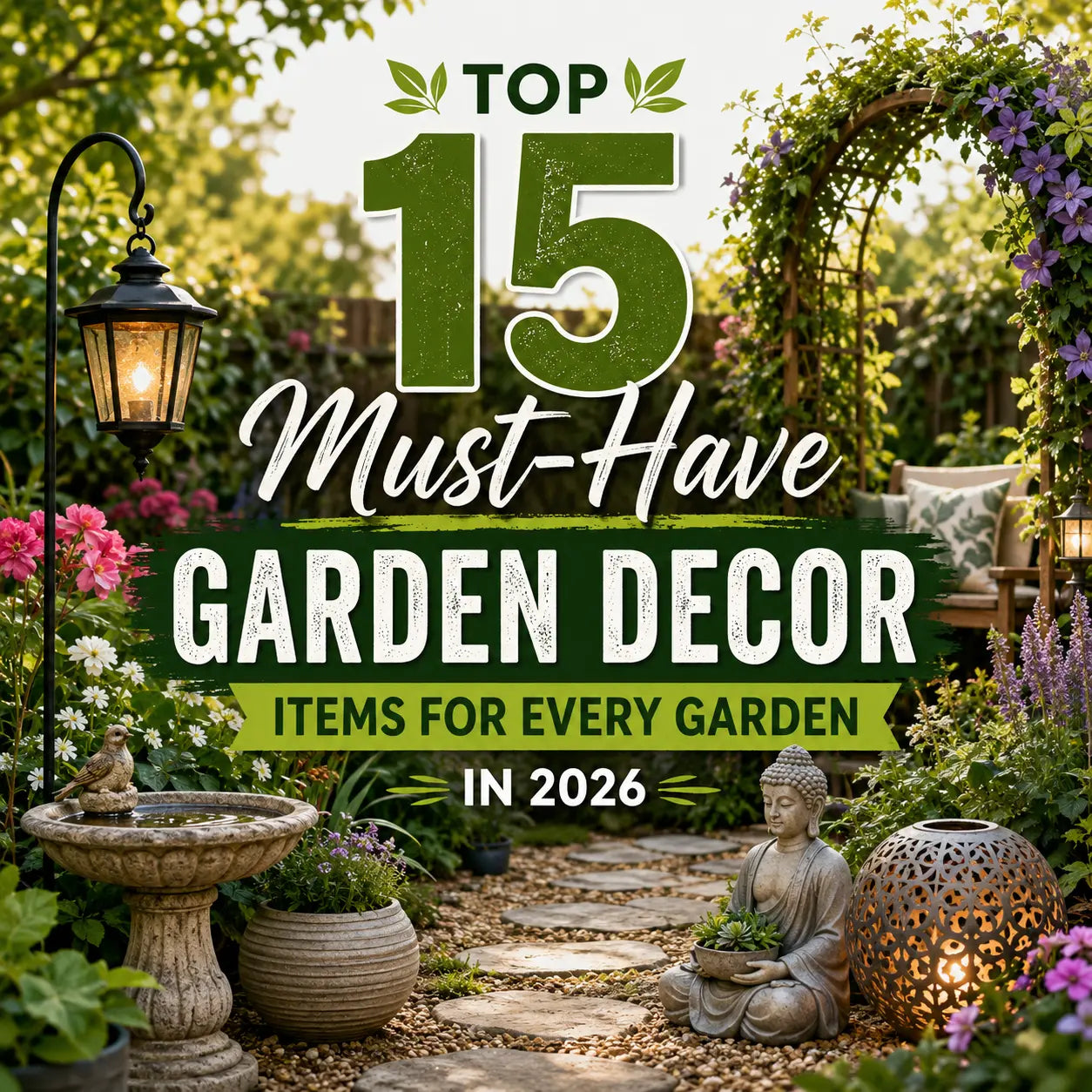 Top 15 Must-Have Garden Decor Items for Every Garden