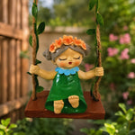 Cute Girl Swing Hanging Decor