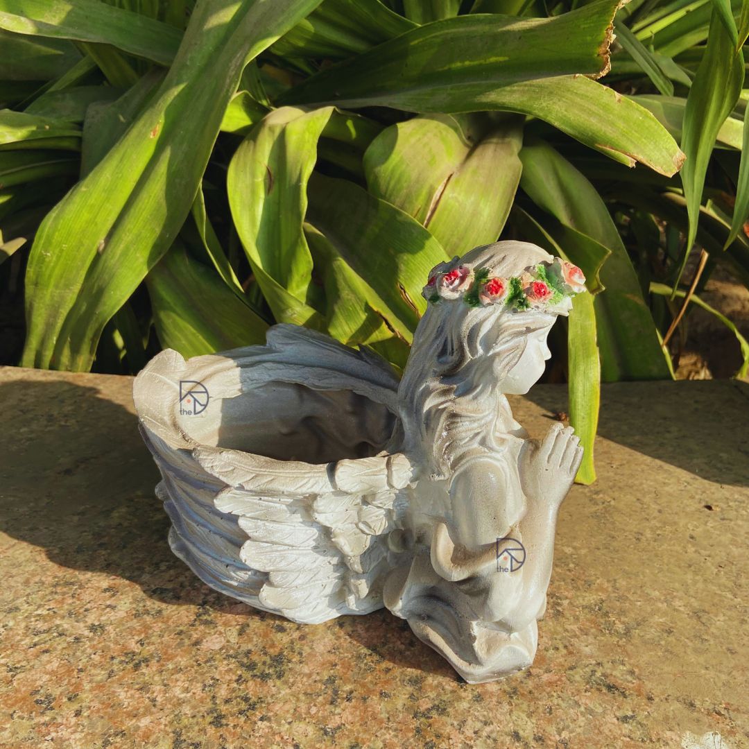 Cute Angel Pot For Graden Decor -    The Decorshed