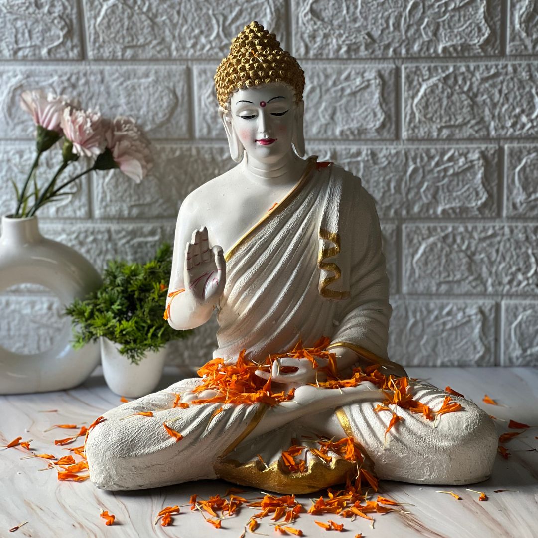 Meditating Buddha Statue 15"