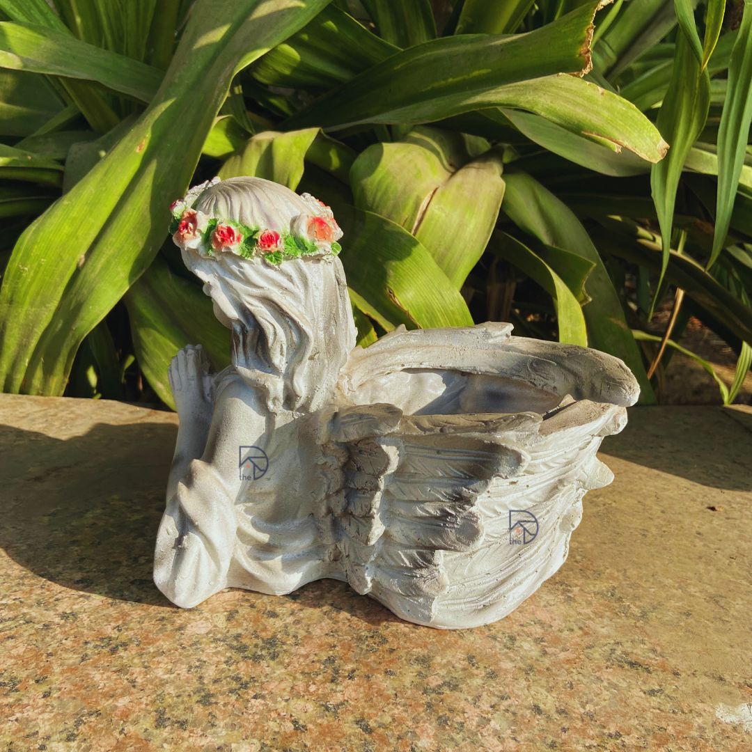 Cute Angel Pot For Graden Decor -    The Decorshed