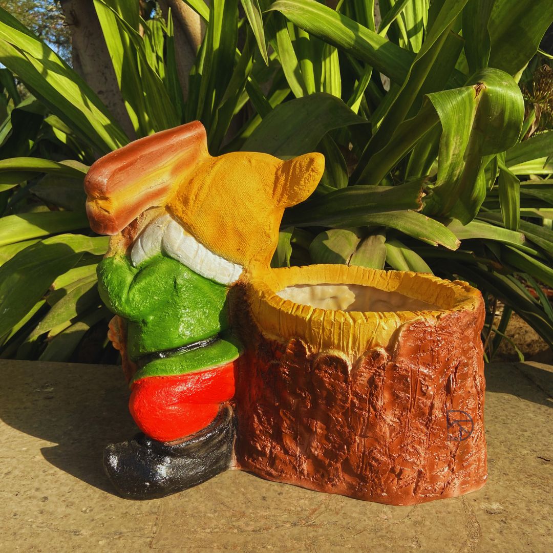 Welcome Garden Gnome Planter