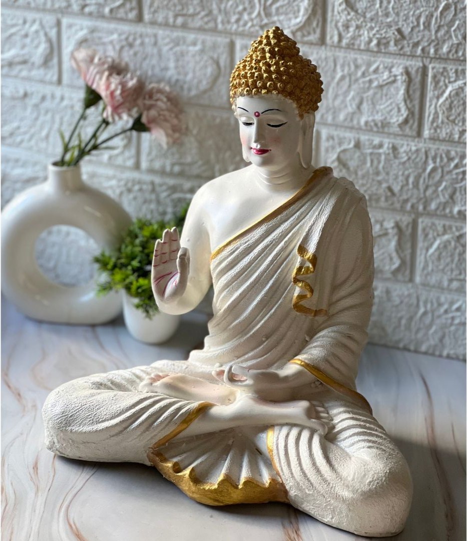 Meditating Buddha Statue 15"