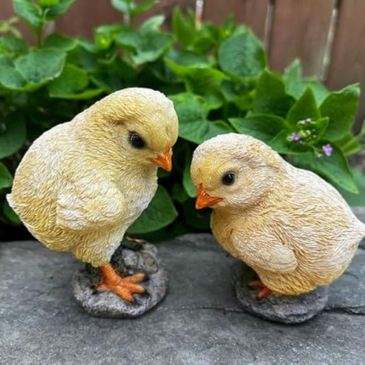 Chick Set for Garden Decor